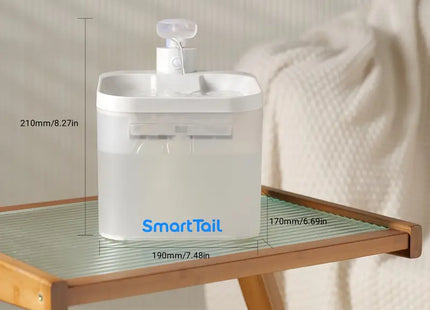 Dispensador de agua inteligente para gatos Smarttail de 2.2 Litros inalámbrica