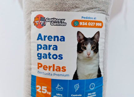Arena para gatos perlas - Talco bebé