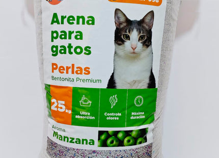 Arena para gatos perlas - Manzana