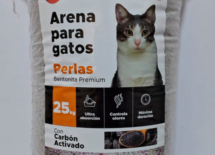 Arena para gatos perlas - Carbón activado