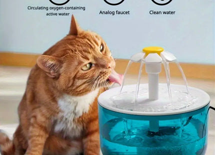Fuente de agua automática para Gatos con alimentación USB