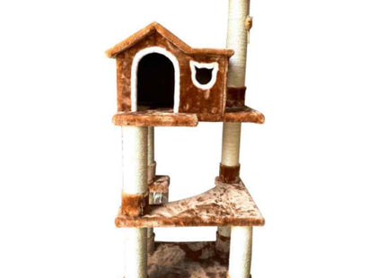 Claws & Paws Gimnasio 4 Pisos Camello/Marrón oscuro