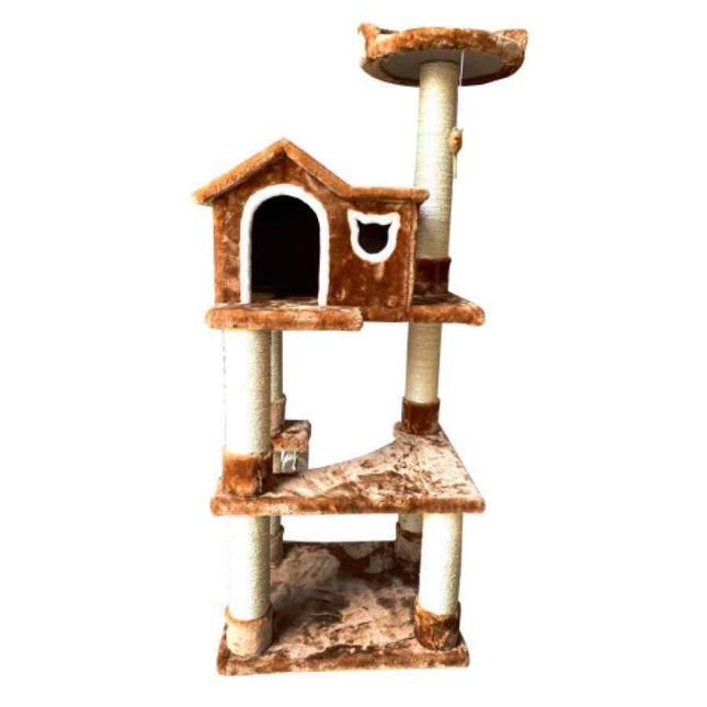 Claws & Paws Gimnasio 4 Pisos Camello/Marrón oscuro