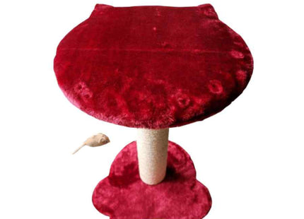 Rascador Gato 2 Pisos C&P (36X36X55 Cms) Vino Tinto